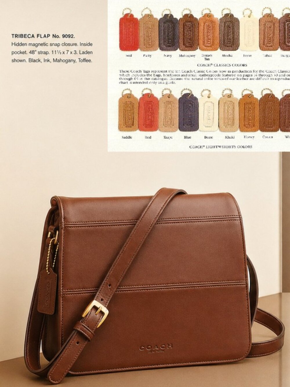 Coach Tribeca Messenger Crossbody Bag, USA - Picture 15 of 16